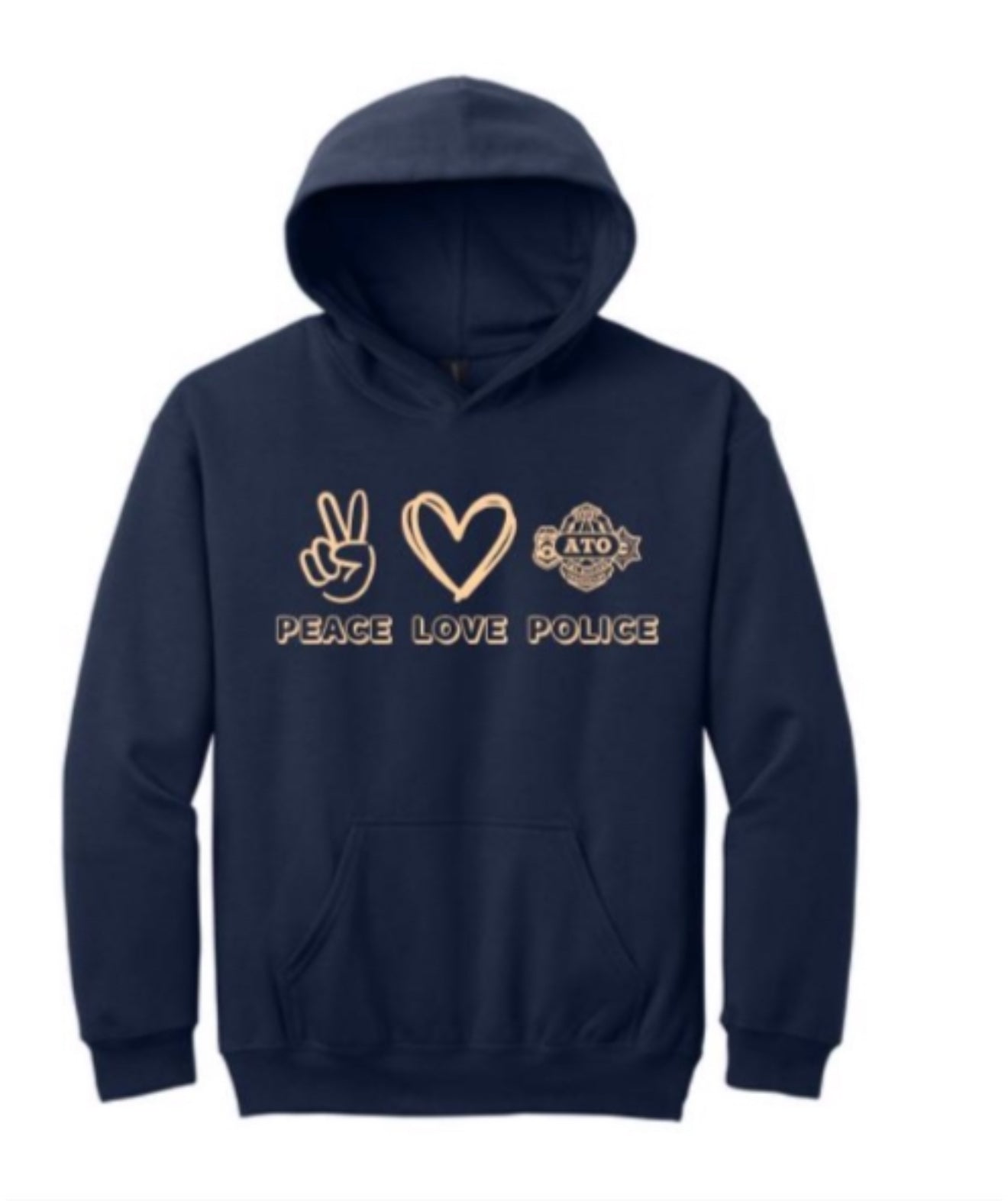 ATO Youth Peace ☮️ Love ❤️ Police Hoodie