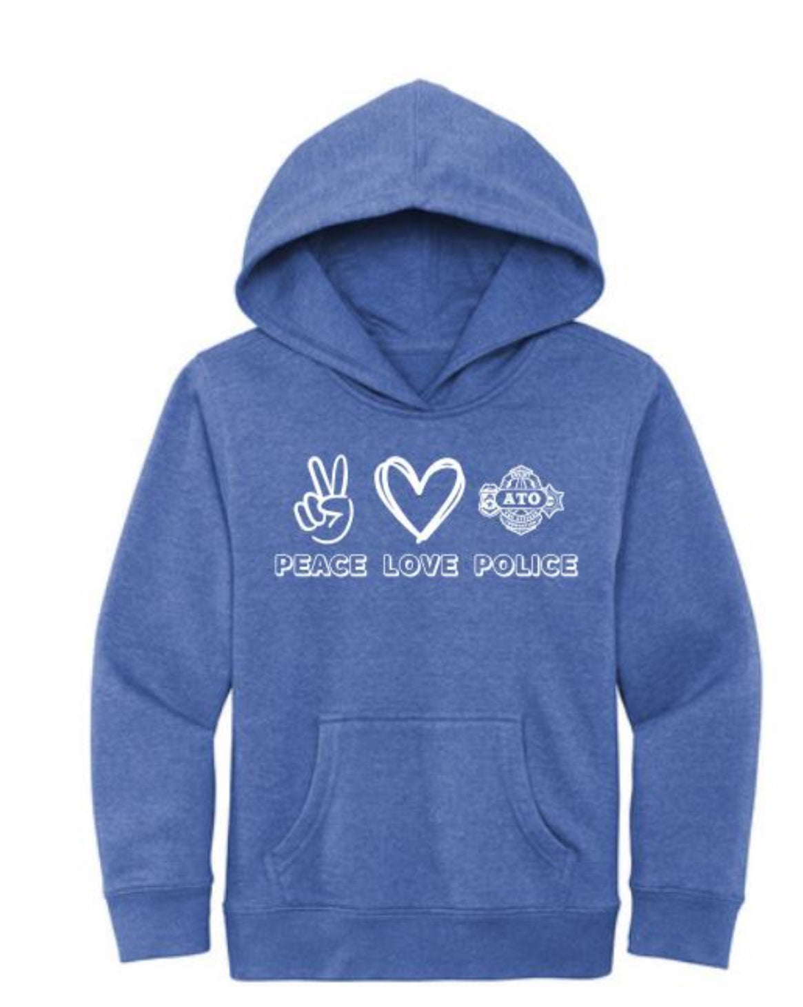 ATO Youth Peace ☮️ Love ❤️ Police Hoodie