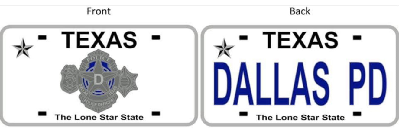 Challenge Coin Texas Plate