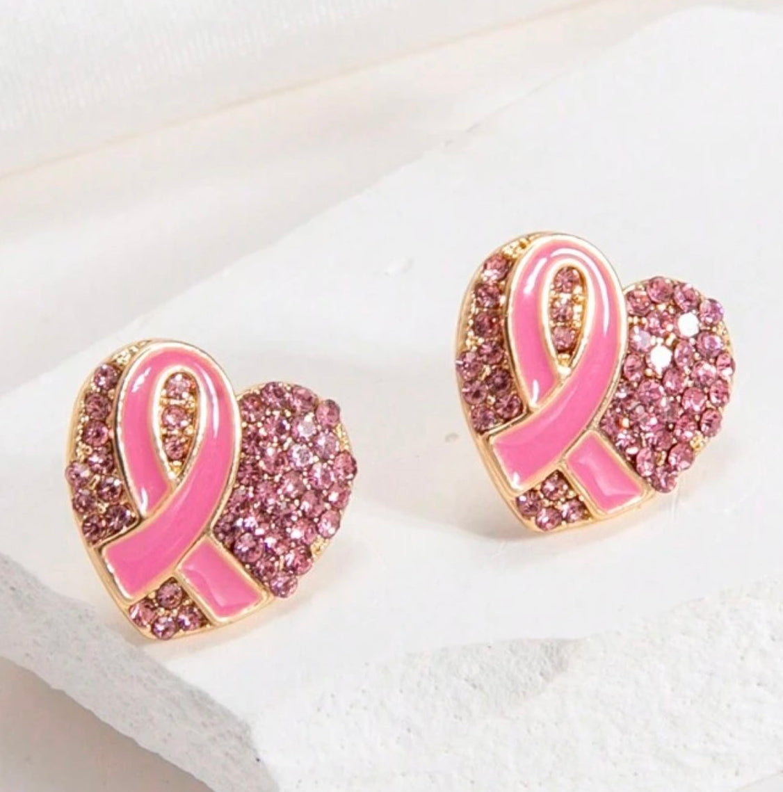 Cancer Heart Earrings π
