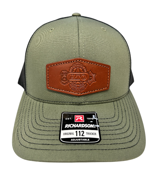 Hats - Assist The Officer Leather Hexagon Patch (Assorted Colors)