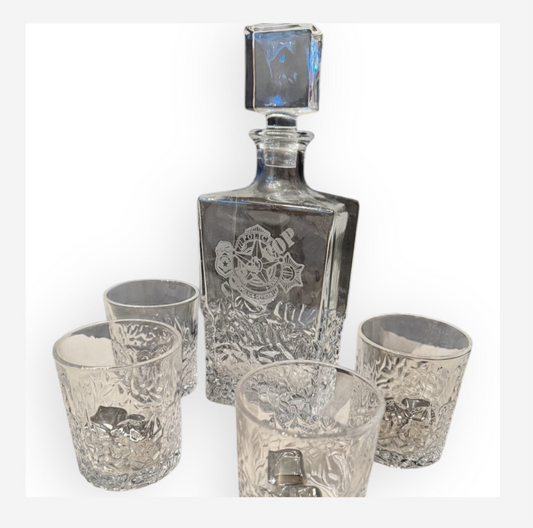 Personalized Whiskey Glass Decanter Set