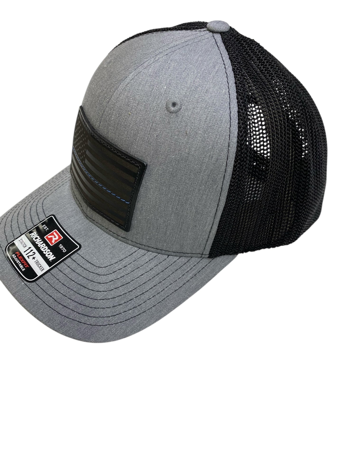 American Flag Thin Blue Line Hat Gray/Black