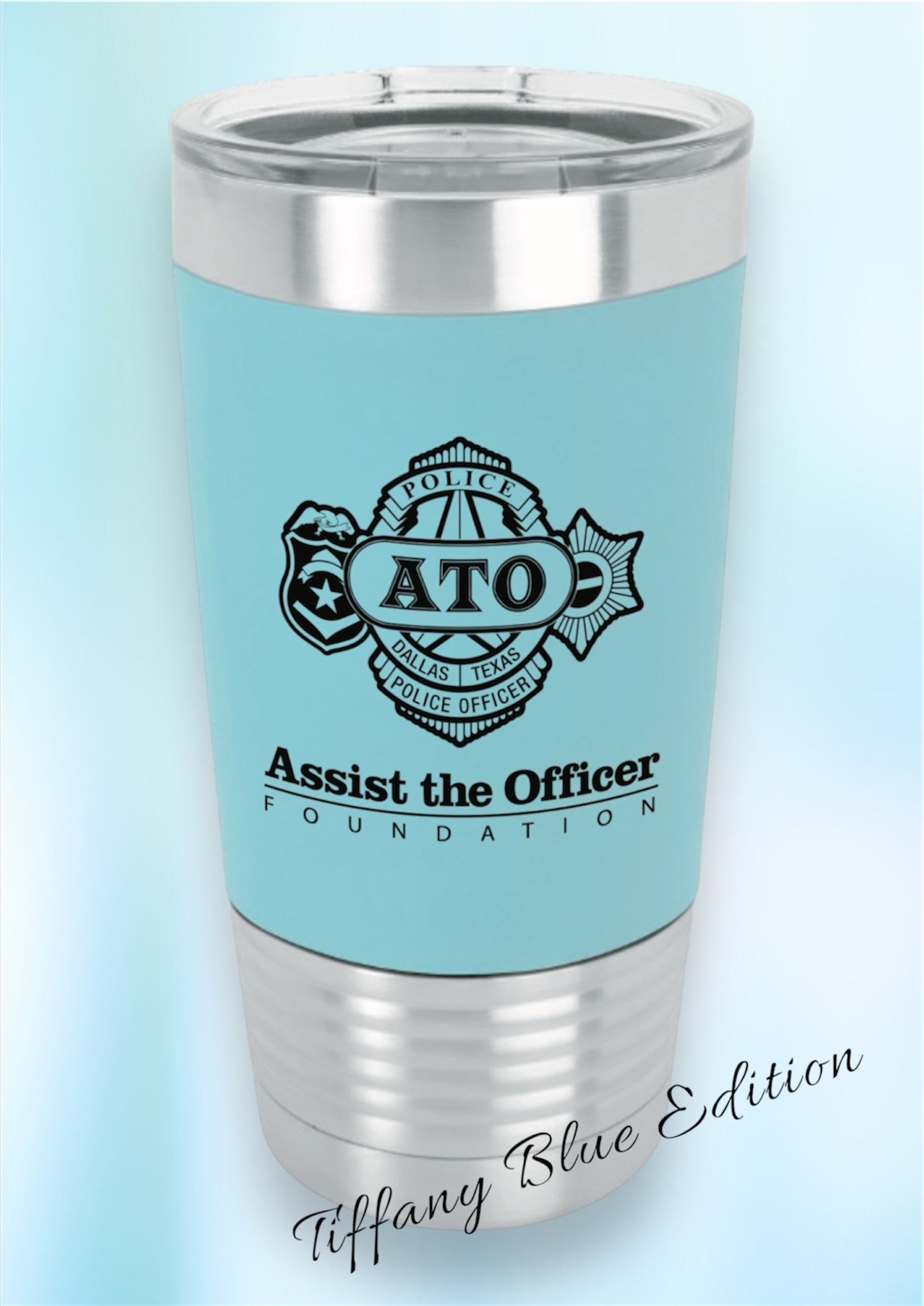 Tumbler Teal Assist The Officer