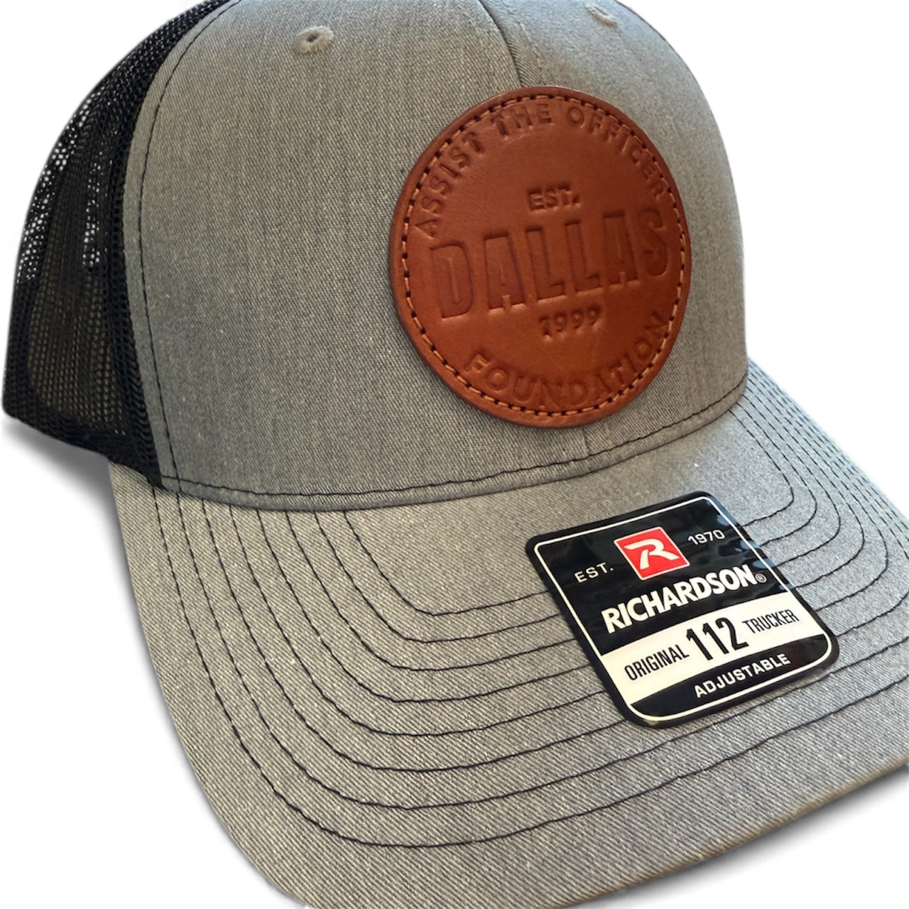 Hats - Assist The Officer Round Leather Patch (Assorted Colors)