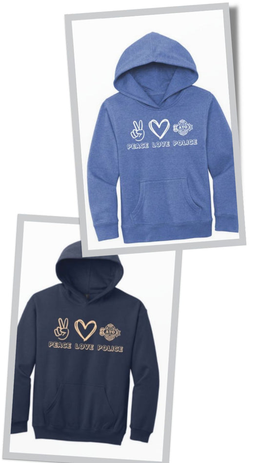 ATO Youth Peace ☮️ Love ❤️ Police Hoodie