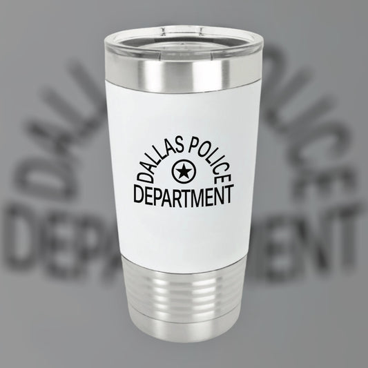Tumbler Black & White Dallas Police Department