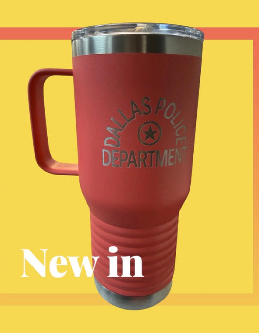 Tumbler Dallas Police Department Coral