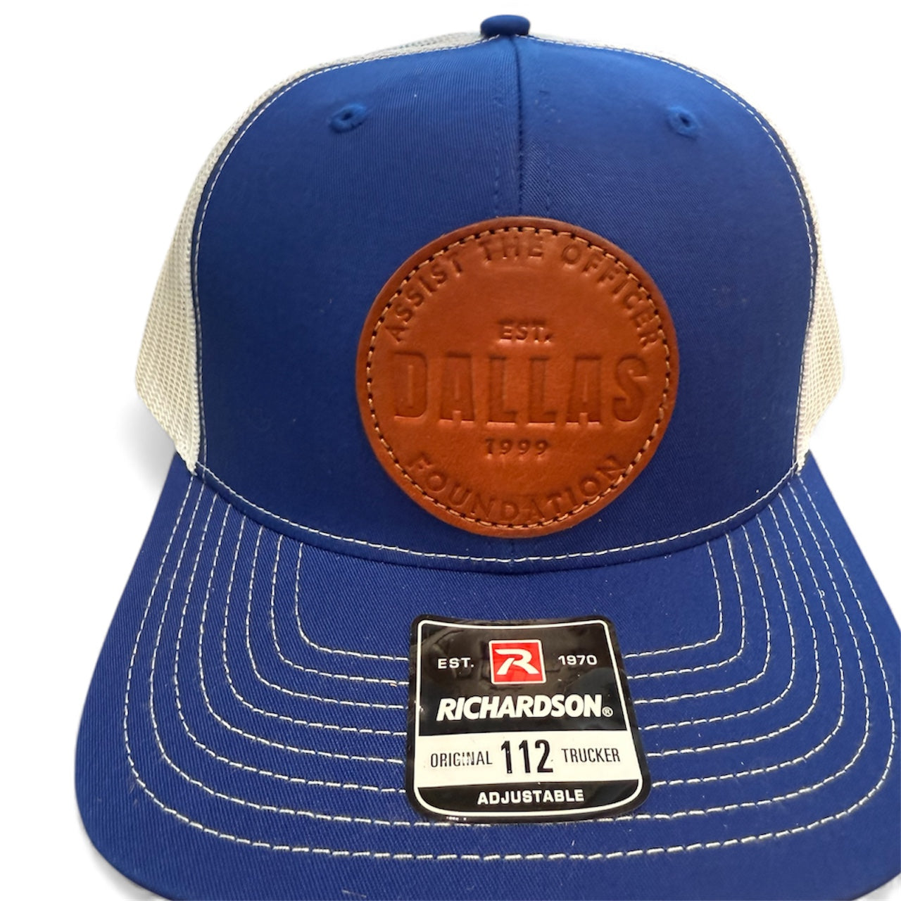 Hats - Assist The Officer Round Leather Patch (Assorted Colors)