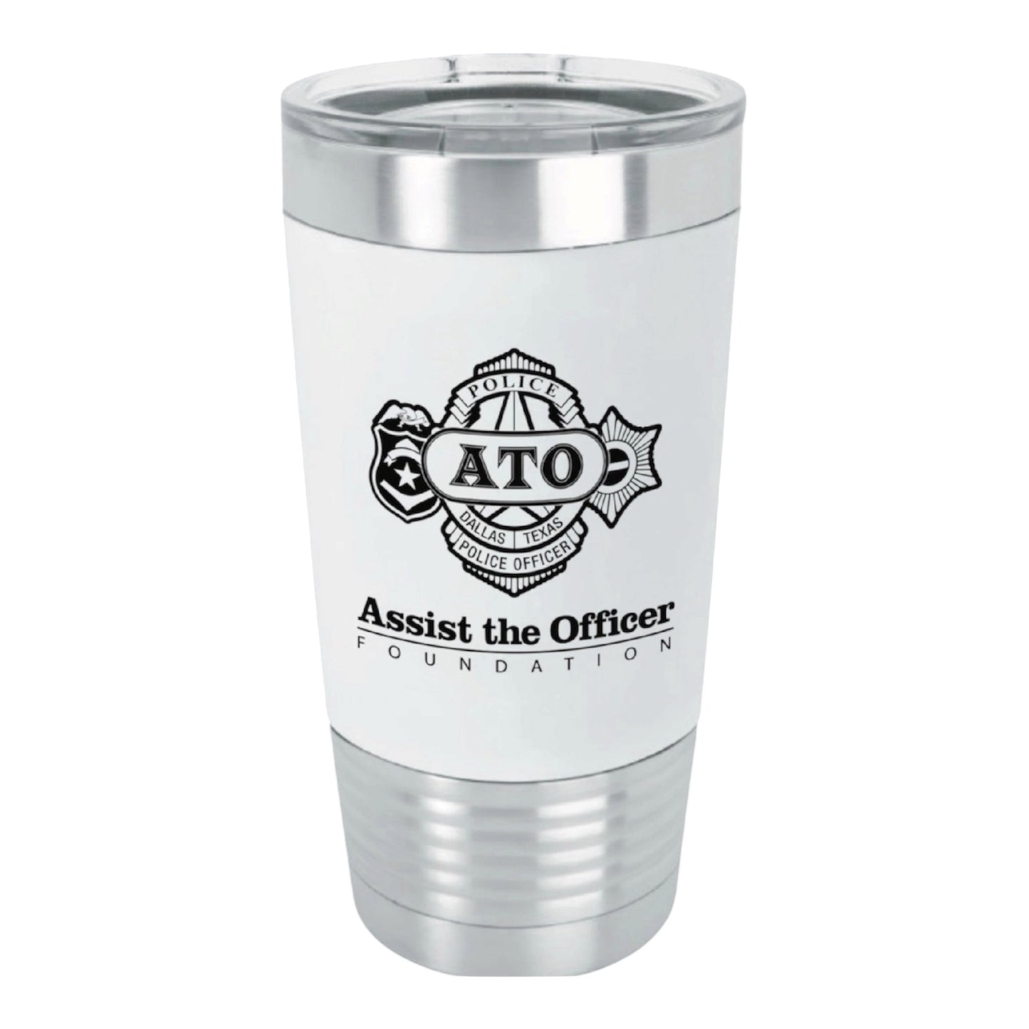 Tumbler Black & White Assist The Officer