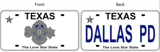 Challenge Coin Texas Plate