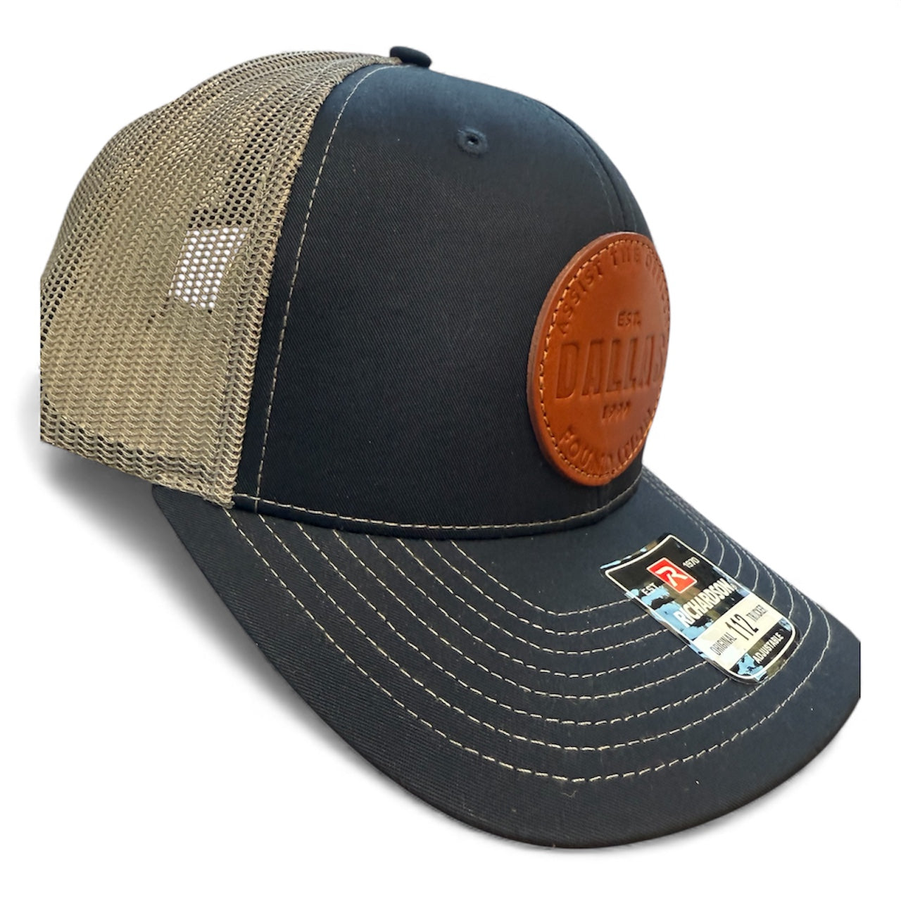 Hats - Assist The Officer Round Leather Patch (Assorted Colors)